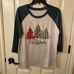 3/4 Sleeve Christmas / Holiday Shirt